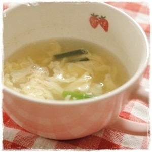 ばぁばの簡単手抜きレシピ★塩麹の中華スープ